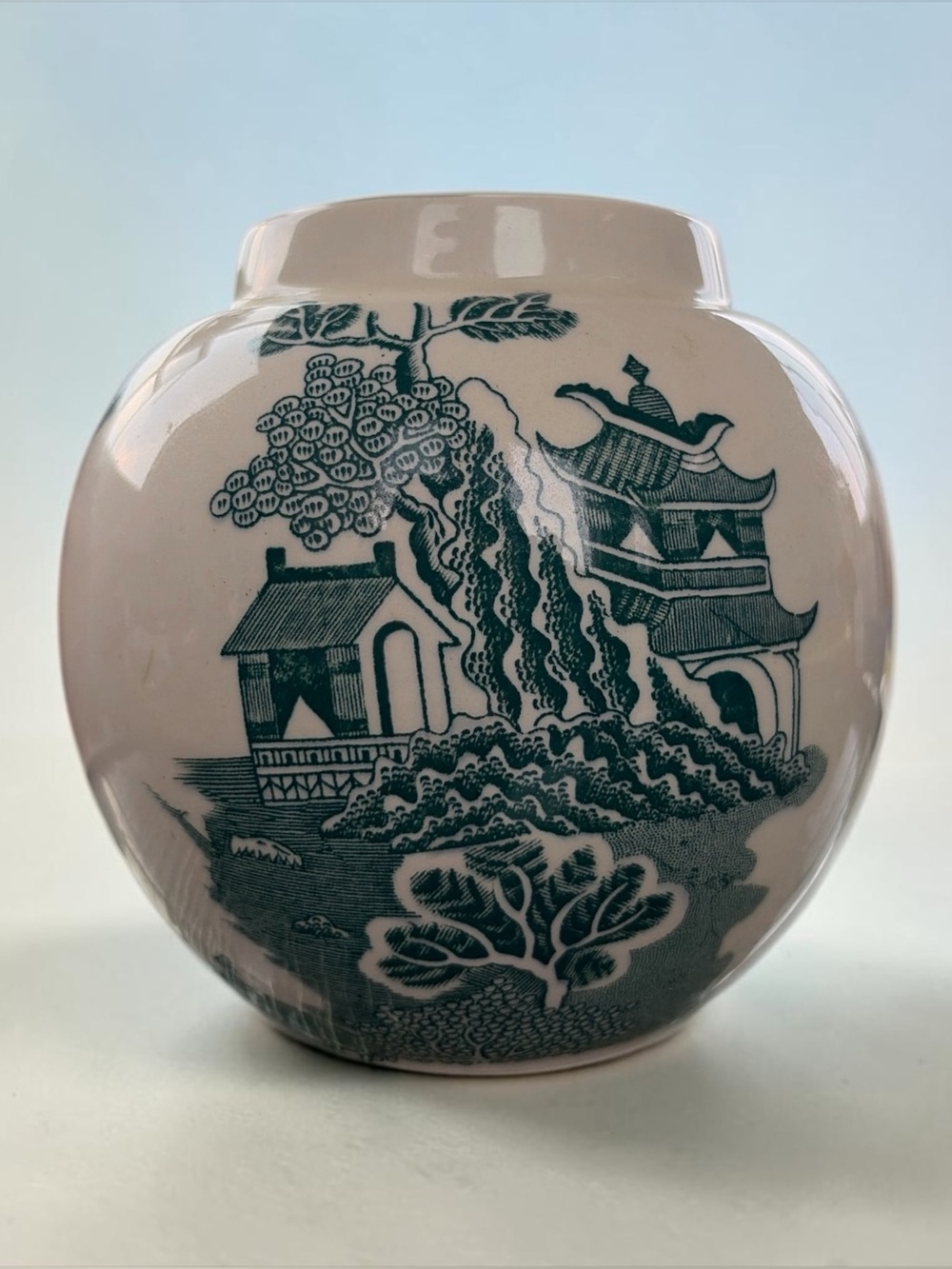 VINTAGE MASON’S PATENT IRONSTONE ENGLISH VILLAGE JAR